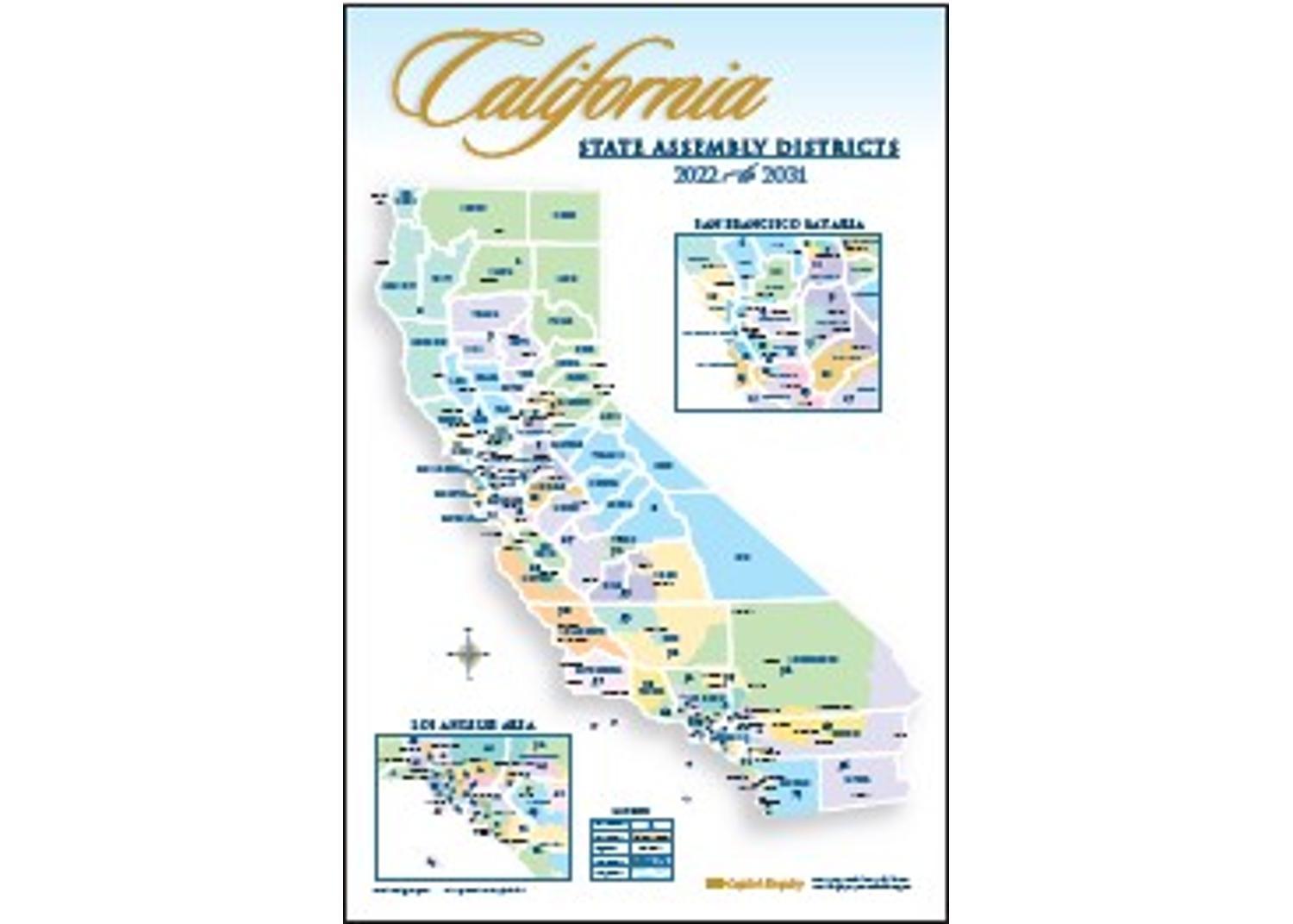 2022-2031 Election District Wall Map - SENATE (WMS)